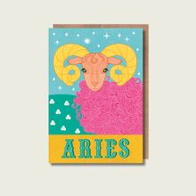 Aries Zodiac Greeting Card