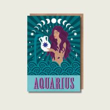 Aquarius Zodiac Greeting Card