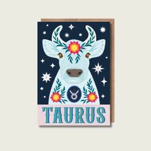 Taurus Zodiac Greeting Card