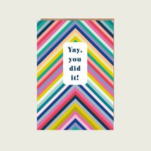 Yay, you did it! celebration card