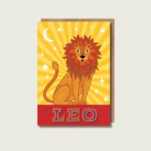 Leo Zodiac Greeting Card