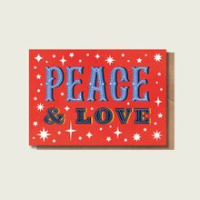 Peace & Love Christmas Greetings Card