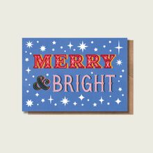 Merry & Bright Christmas Greetings Card