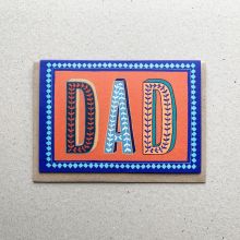 DAD letters Father's Day card, birthday card