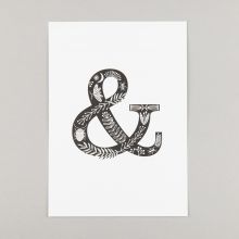 A5 ampersand print
