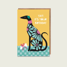 Greyhound Birthday Card