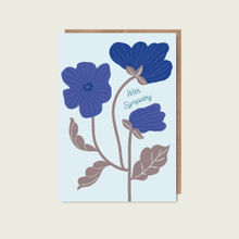With Sympathy Floral Card