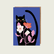 Black Cat Greeting Card