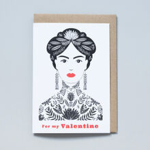 For My Valentine Tattooed Lady Card