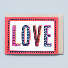 LOVE Type Valentine's Day card