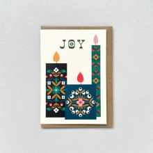 Christmas Candles greetings card