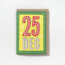 25th December Christmas Greetings Card