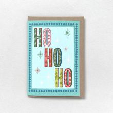 Ho Ho Ho Christmas Greetings Card