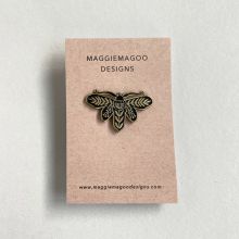 Moth enamel pin badge