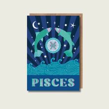 Pisces Zodiac Greeting Card