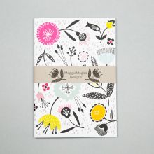 A5 multi floral notebook