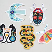 Bundle of 5 stickers